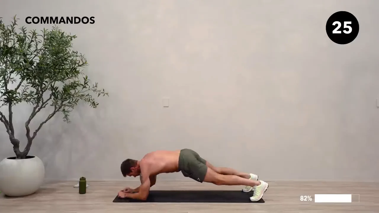 Dan the HIIT Man demonstrating commandos.