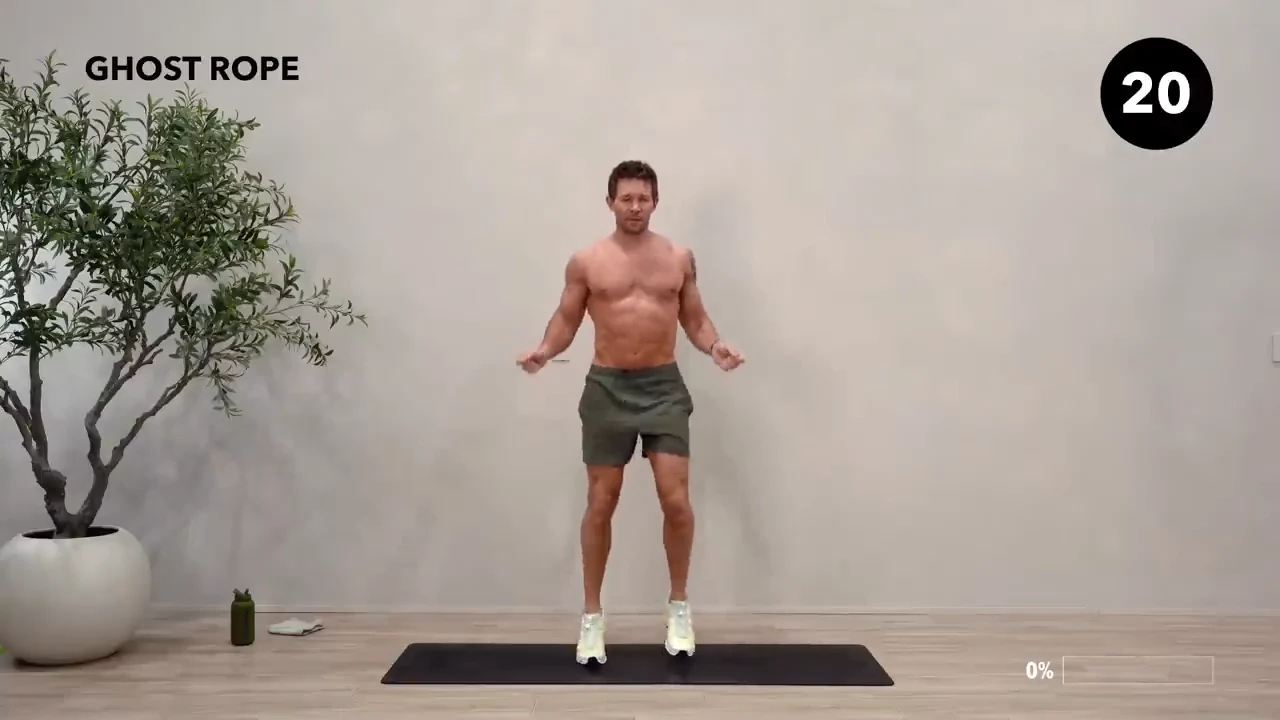 Dan the HIIT Man demonstrating ghost rope.